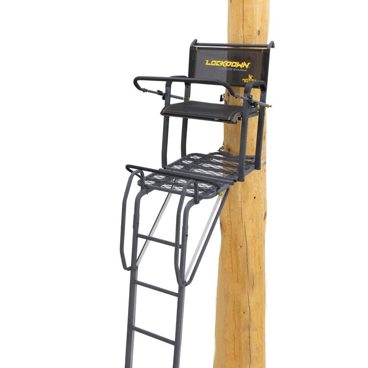 RIVERS EDGE LADDER STAND PUESTO CON ESCALERA LOCKDOWN™  WIDE 1-MAN