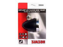 Simson Classic Mini fanale forcella con batteria nero.