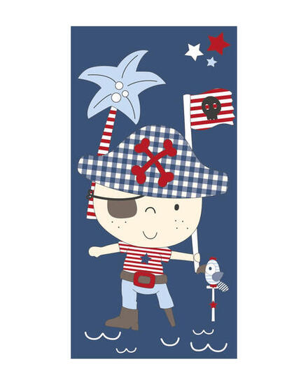 SERVIETTE DE PLAGE MICROFIBRE ENFANT PIRATE