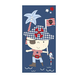SERVIETTE DE PLAGE MICROFIBRE ENFANT PIRATE
