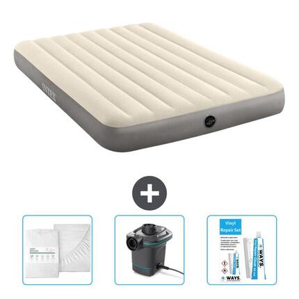 Matelas gonflable Intex Single - 2P - 203x152x25 cm + Accessoires CB4