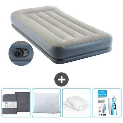 Luchtbed intex prestige - 1p - 191x99x30 cm + accessoires cb19