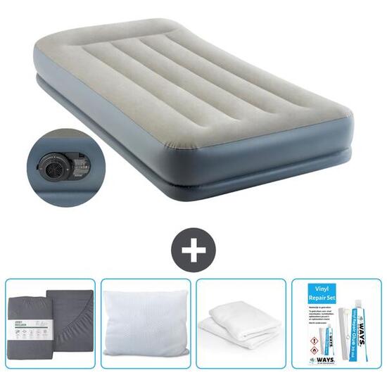 Matelas gonflable Intex Mid-Rise - 1P - 191x99x30 cm + Accessoires CB19