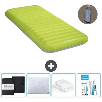 Luchtbed intex truaire - 1p - 191x76x17 cm + accessoires cb17