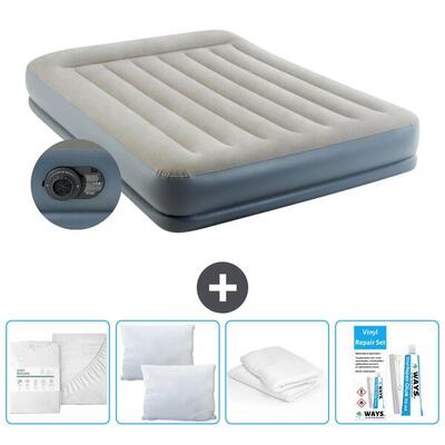 Luchtbed intex prestige - 1p - 191x99x30 cm + accessoires cb15