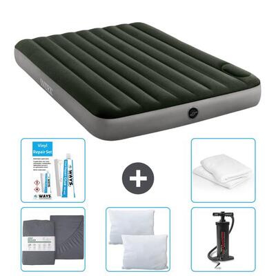 Luchtbed intex downy - 1p - 191x99x25 cm + accessoires cb9