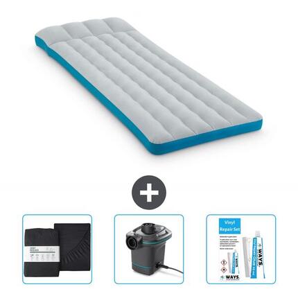 Matelas gonflable Intex Camping - 2P - 189x72x20 cm + Accessoires CB8