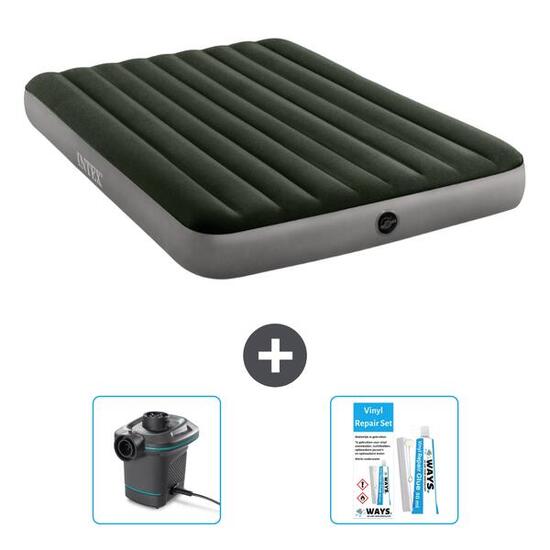 Matelas gonflable Intex Prestige - 2P - 203x152x25 cm + Accessoires CB14