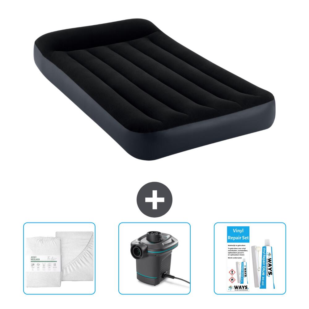 INTEX Luchtbed Intex Pillow Rest - 1P -  191x99x25 cm + Accessoires CB4