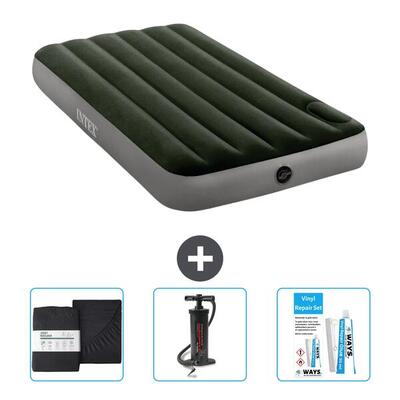 Luchtbed intex downy - 1p - 191x99x25 cm + accessoires cb7