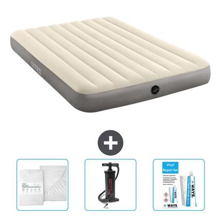 Matelas gonflable Intex Prestige - 2P - 203x152x25 cm + Accessoires CB3
