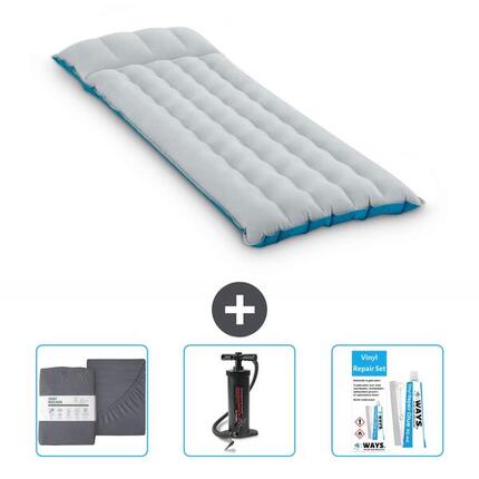 Matelas gonflable Intex Camping - 1P - 184x67x17 cm + Accessoires CB11