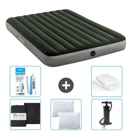 Matelas gonflable Intex Single - 2P - 203x152x25 cm + Accessoires CB5