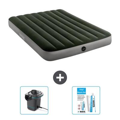 Luchtbed intex prestige - 2p - 191x137x25 cm + accessoires cb14
