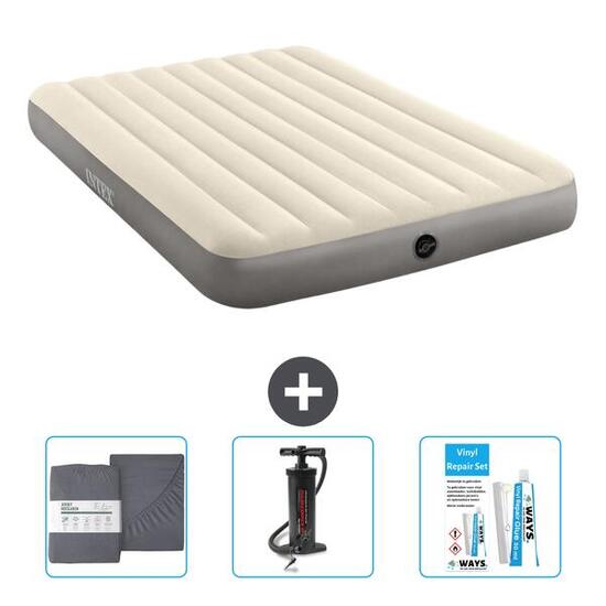 Matelas gonflable Intex Single - 2P - 203x152x25 cm + Accessoires CB11
