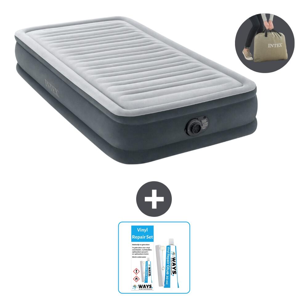 Luchtbed Intex Plush Mid - 1P - 191x99x33 cm + Accessoire CB21 1/6