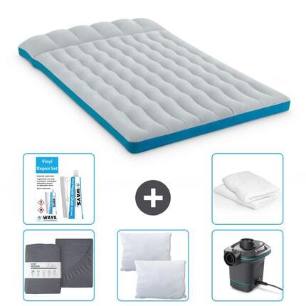 Matelas gonflable Intex Camping - 1P - 184x67x17 cm + Accessoires CB10