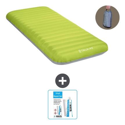 Matelas gonflable Intex TruAire - 1P - 191x76x17 cm + Accessoires CB21
