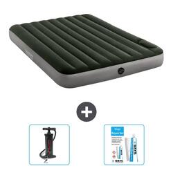 Matelas gonflable Intex Downy - 2P - 191x137x25 cm + Accessoires CB13