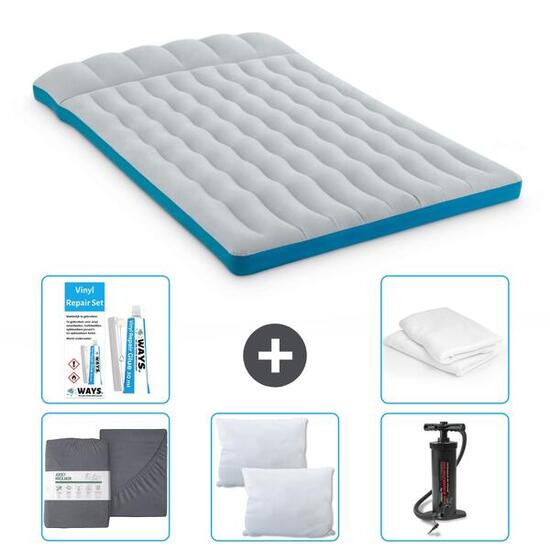 Matelas gonflable Intex Camping - 2P - 193x127x24 cm + Accessoires CB9