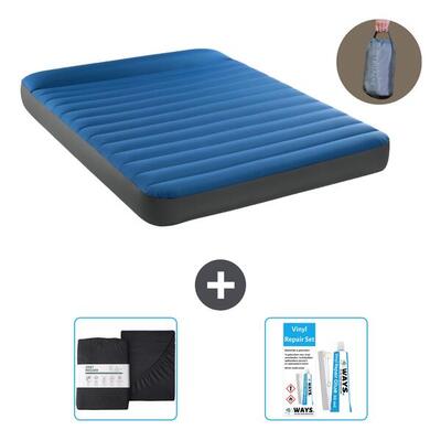 Luchtbed intex truaire - 2p - 203x152x22 cm + accessoires cb18