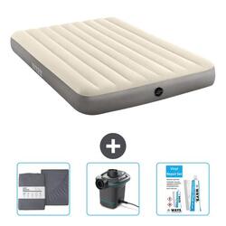 Matelas gonflable Intex Prestige - 2P - 203x152x25 cm + Accessoires CB12