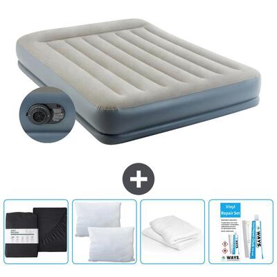 Luchtbed intex prestige - 1p - 191x99x30 cm + accessoires cb17
