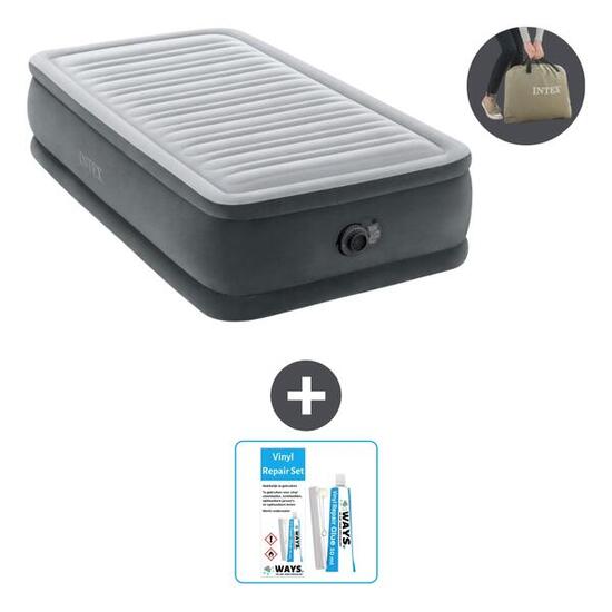 Luchtbed Intex Plush Elevated - 1P - 191x99x46 cm + Accessoire CB21