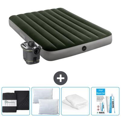 Luchtbed intex prestige - 1p - 191x99x25 cm + accessoires cb17