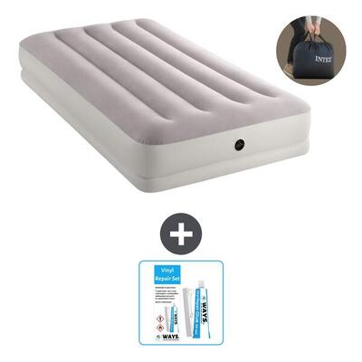 Luchtbed intex prestige - 2p - 203x152x30 cm + accessoire cb21