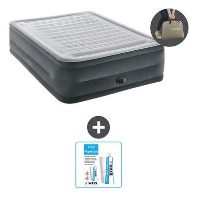 Luchtbed intex high-rise - 2p - 203x152x56 cm + accessoire cb21