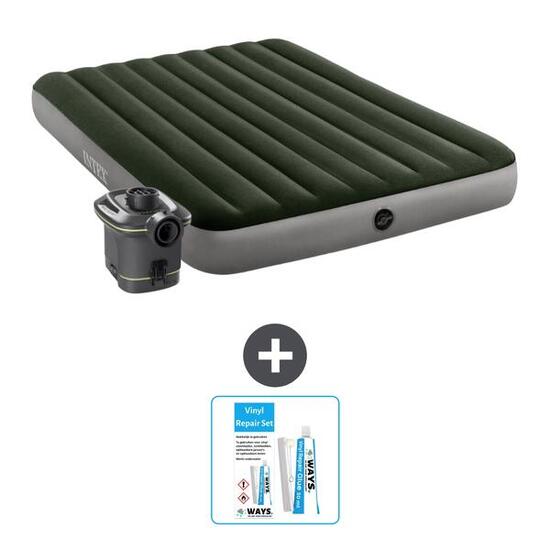 Matelas gonflable Intex Prestige - 2P - 203x152x25 cm + Accessoires CB21