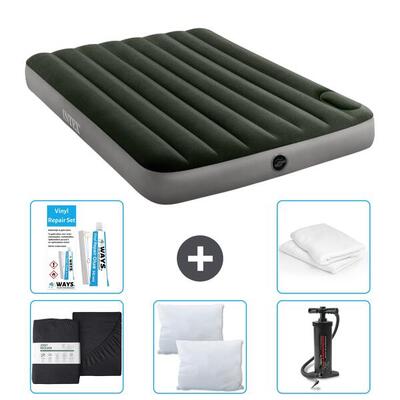 Luchtbed intex downy - 1p - 191x99x25 cm + accessoires cb5