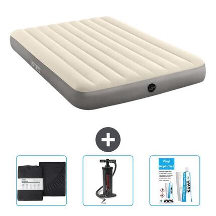Matelas gonflable Intex Single - 2P - 203x152x25 cm + Accessoires CB7