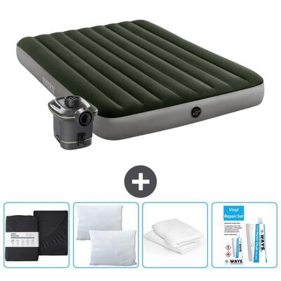 Luchtbed intex prestige - 1p - 191x99x25 cm + accessoires cb17