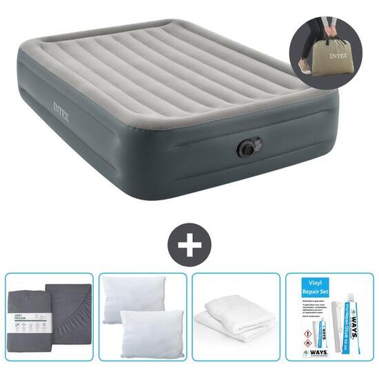 Luchtbed Intex Essential -2P - 203x152x46 cm + Accessoires CB19