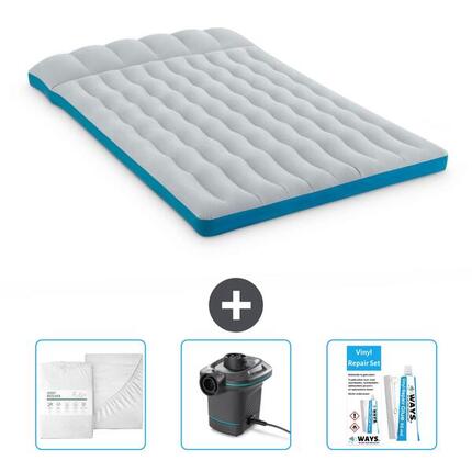 Matelas gonflable Intex Camping - 1P - 184x67x17 cm + Accessoires CB4