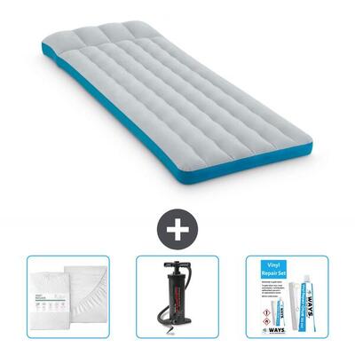 Luchtbed intex campingmat - 2p - 189x72x20 cm + accessoires cb3