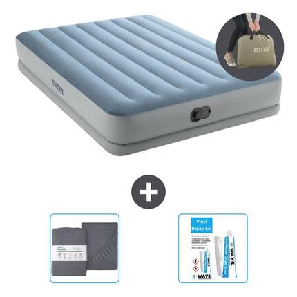 Matelas gonflable Intex Comfort - 2P - 203x152x36 cm + Accessoires CB20