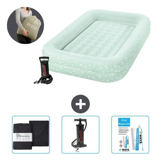 Matelas gonflable Intex Kidz - 1P - 168x107x25 cm + Accessoires CB7
