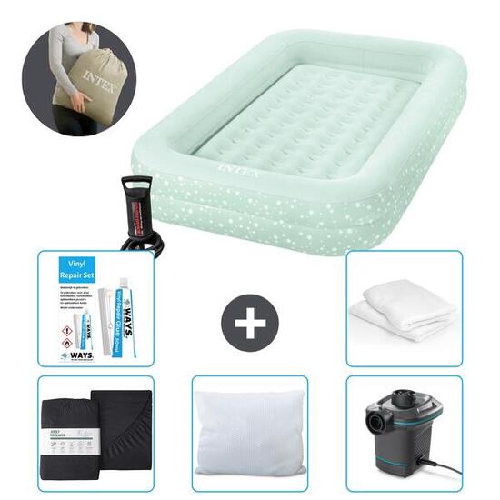 Matelas gonflable Intex Kidz - 1P - 168x107x25 cm + Accessoires CB6
