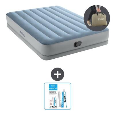 Luchtbed intex mid-rise comfort - 1p - 191x99x36 cm + accessoire cb21