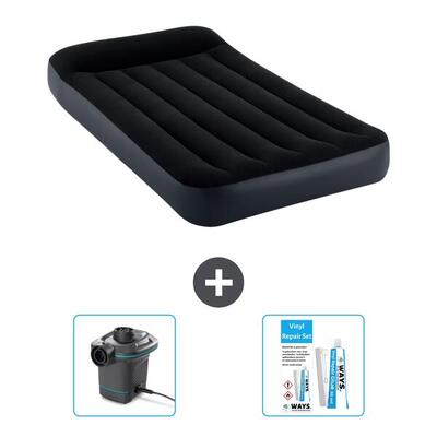 Luchtbed intex classic - 1p - 191x99x25 cm + accessoires cb14