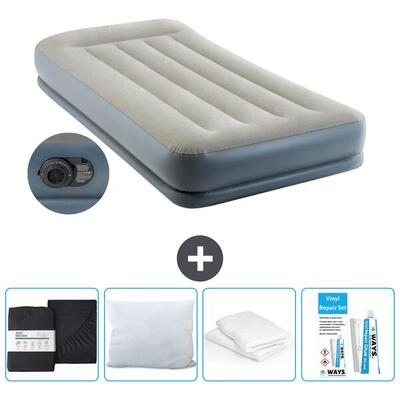 Luchtbed intex prestige - 2p - 203x152x30 cm + accessoires cb17