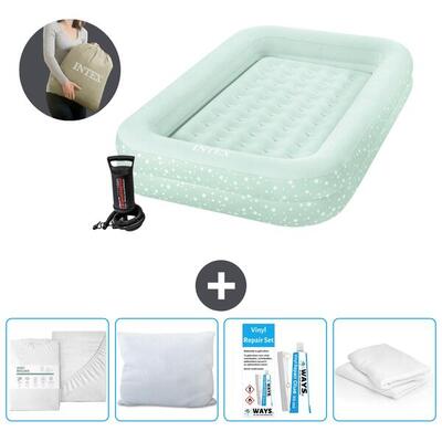 Luchtbed intex kidz - 1p - 168x107x25 cm + accessoires