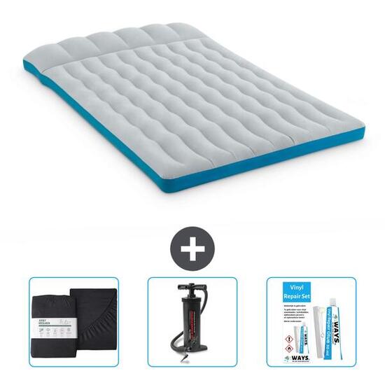 Matelas gonflable Intex Camping - 2P - 193x127x24 cm + Accessoires CB7