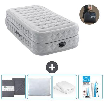 Matelas gonflable Intex Supreme Air-Flow - 1P - 191x99x51 cm + Accessoires CB19