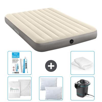 Luchtbed intex single - 1p - 191x99x25 cm + accessoires cb2