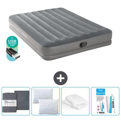 Luchtbed intex prestige - 1p - 191x99x30 cm + accessoires cb19
