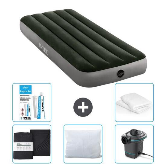 Matelas gonflable Intex Prestige - 1P - 191x76x25 cm + Accessoires CB6
